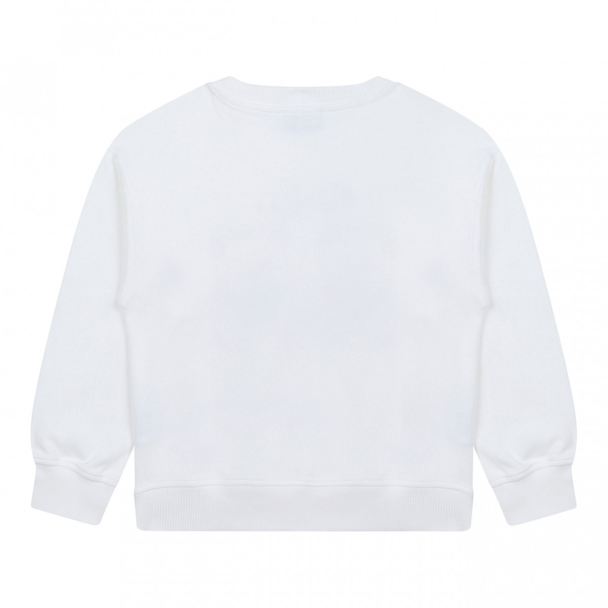 White Logo Print Sweatshirt