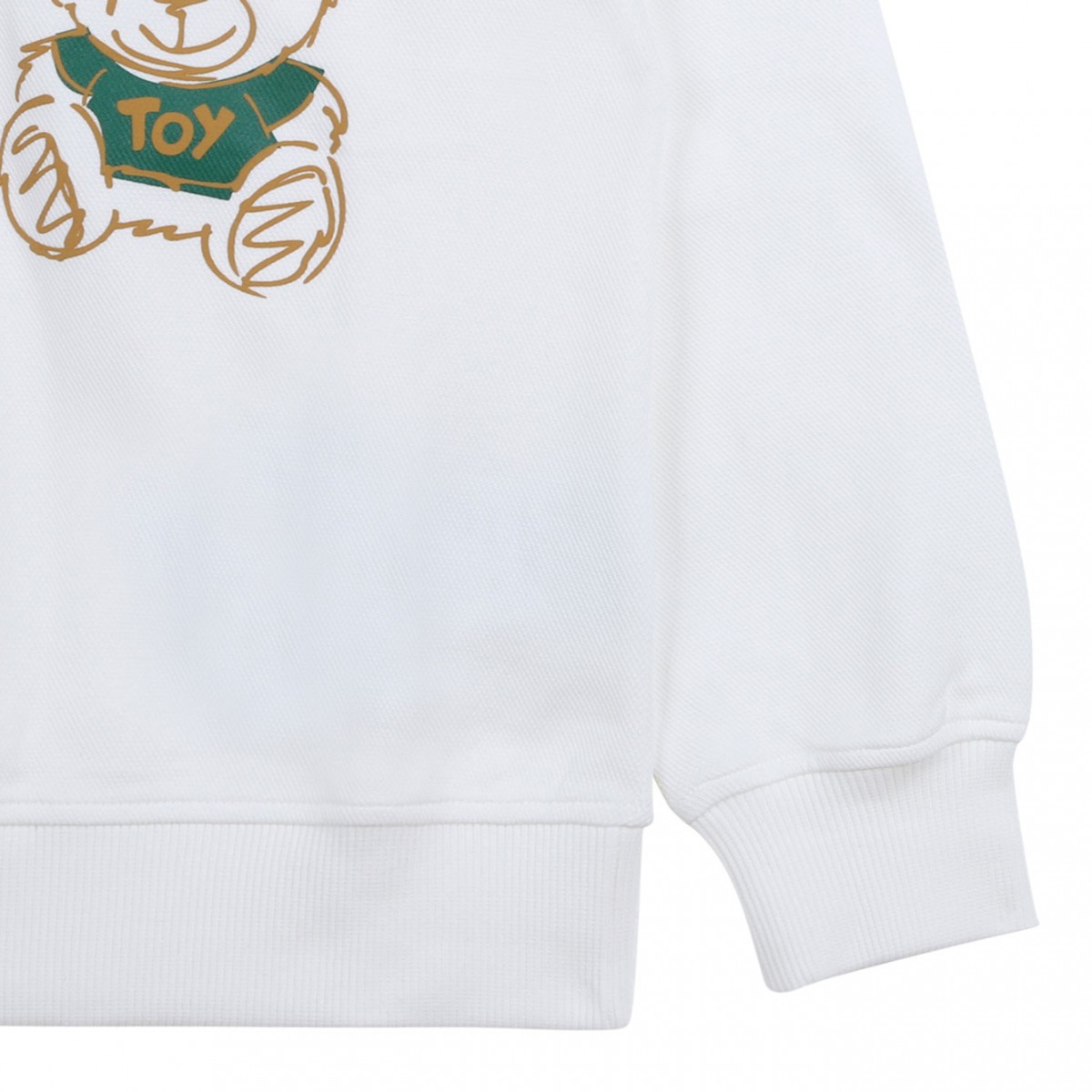 White Logo Print Sweatshirt