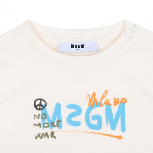 Cream and Orange Sports Set