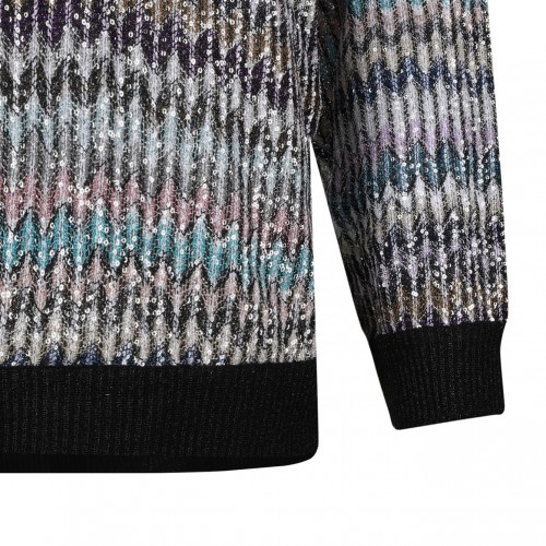 Black and Multicolor Jumper