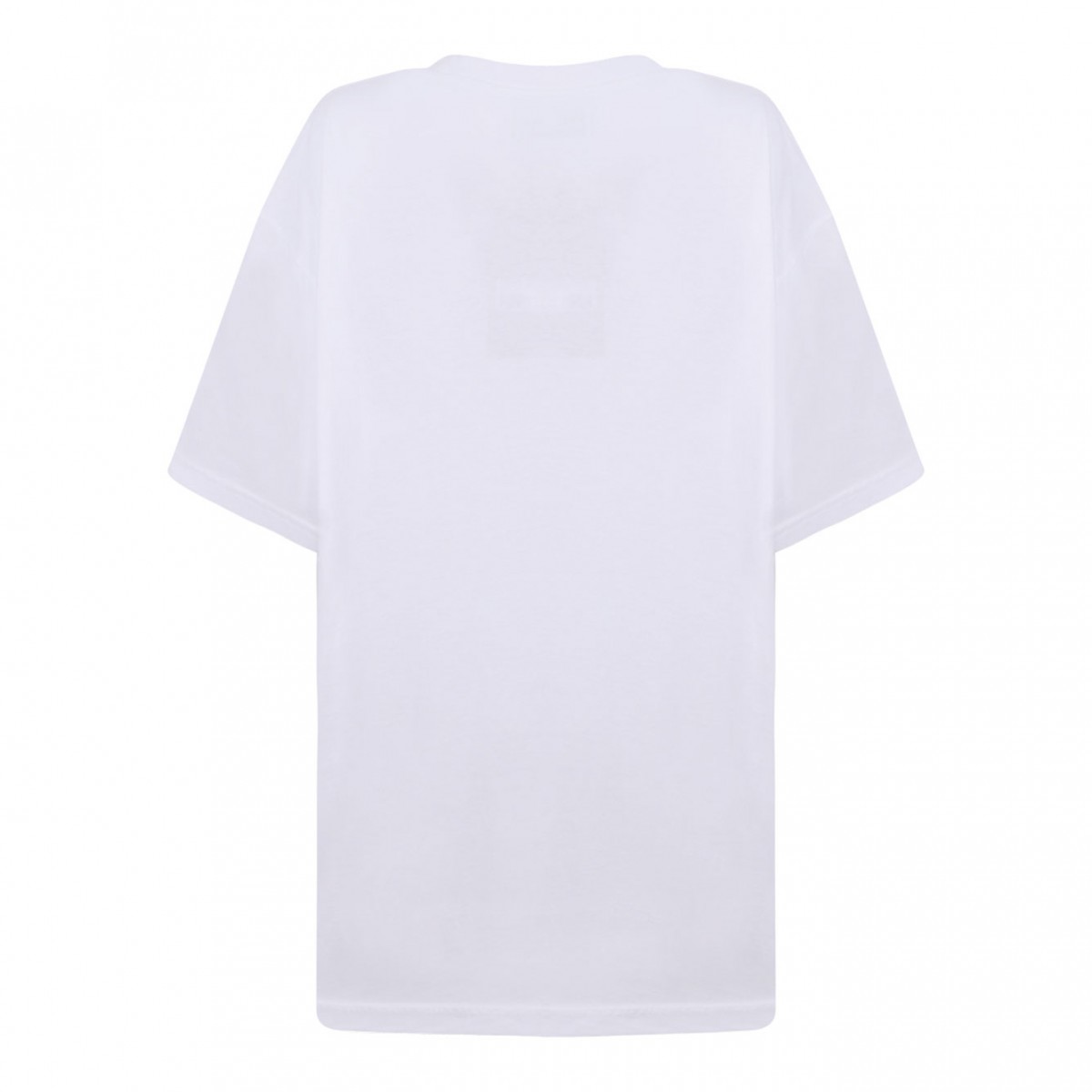 White Logo Embroidered T-Shirt
