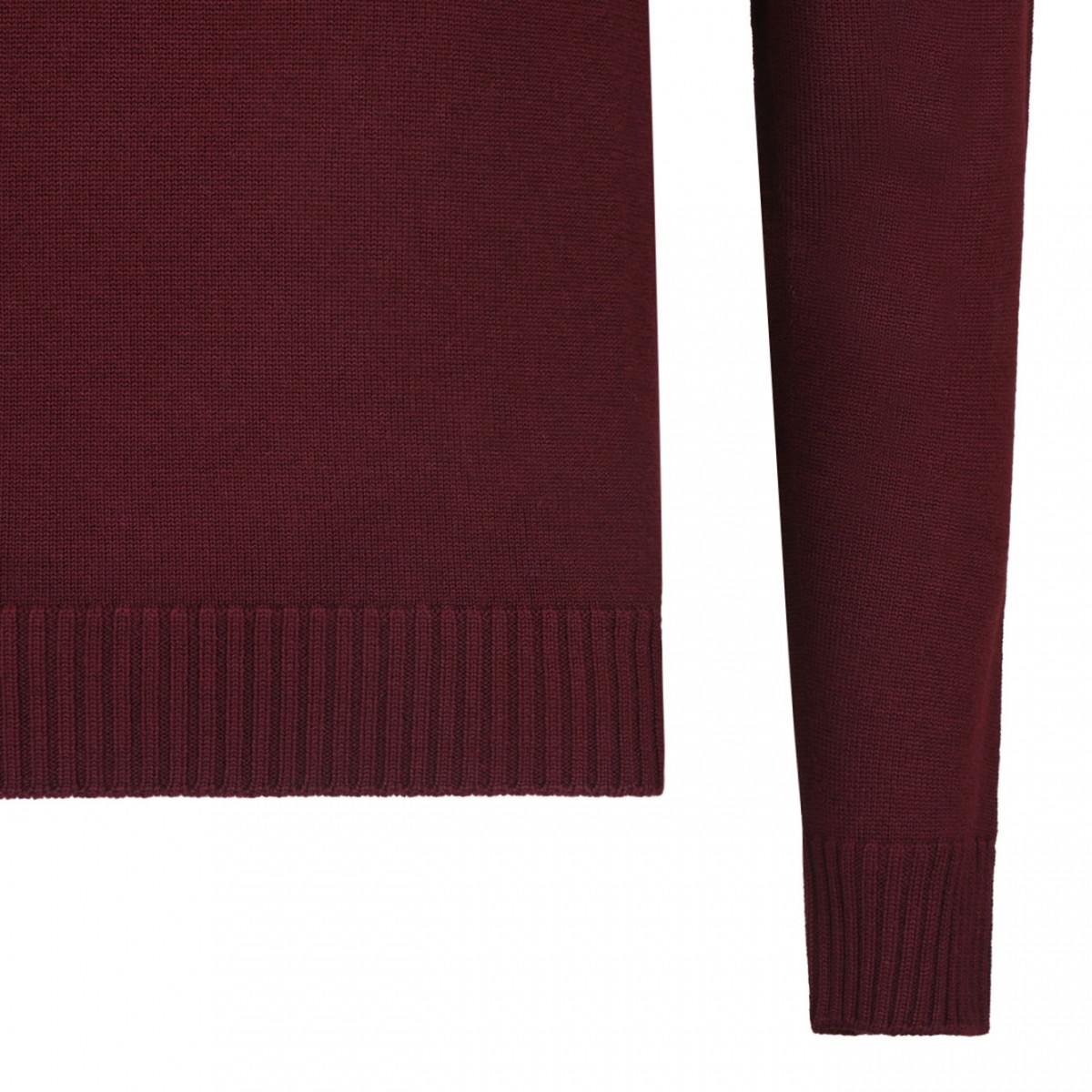 Dark Red Roll Neck Jumper