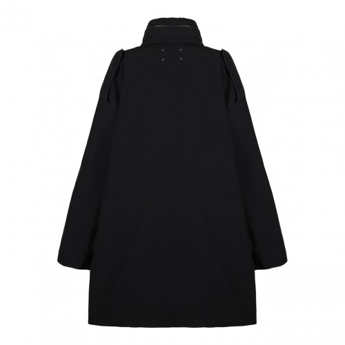 Black Hooded Coat
