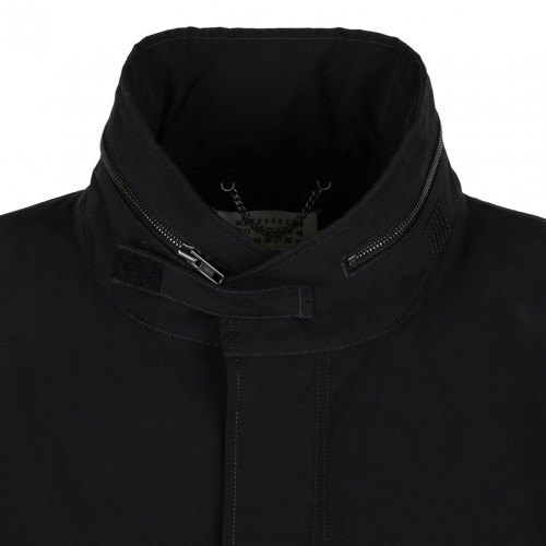 Black Hooded Coat