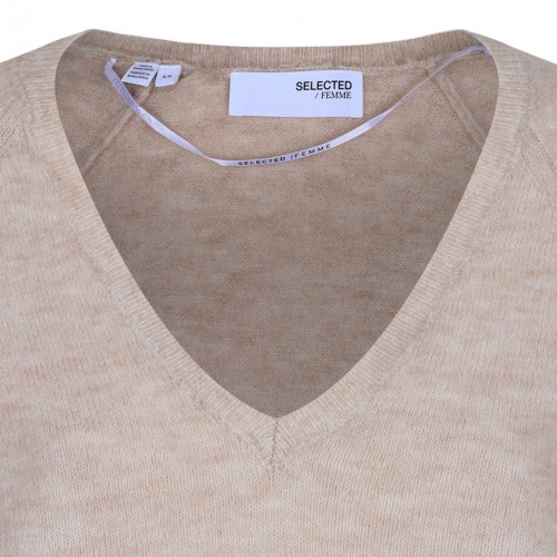 Beige Knitted Sweater