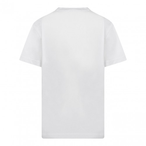 White Jersey Short-Sleeved T-shirt 2