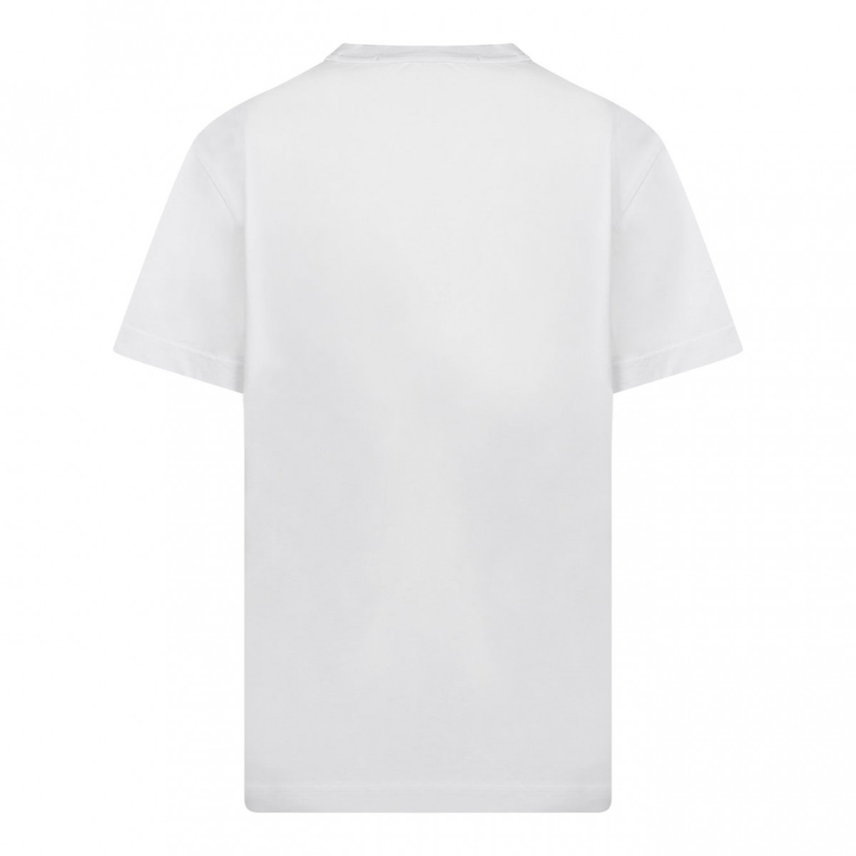 White Jersey Short-Sleeved T-shirt