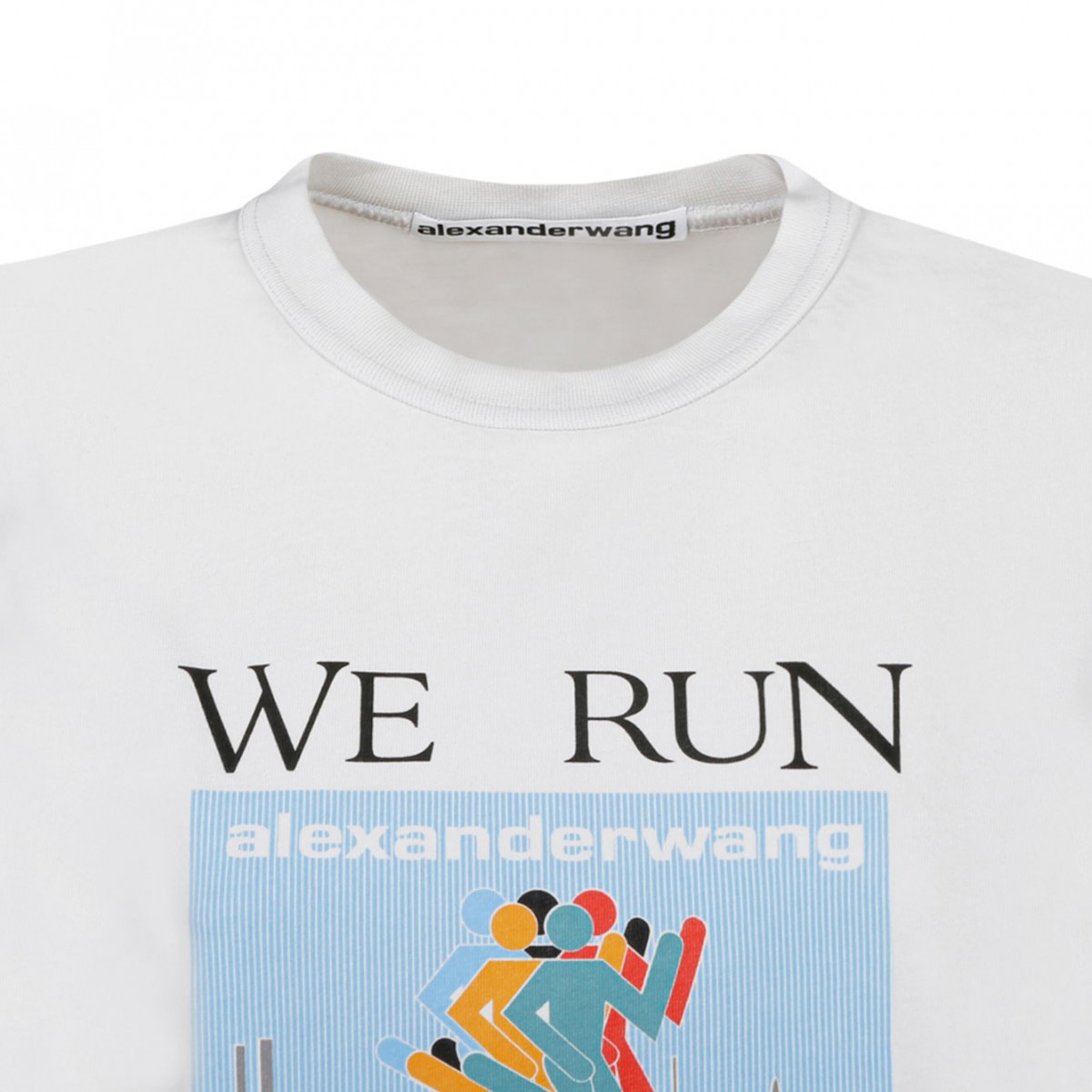 White Jersey Short-Sleeved T-shirt