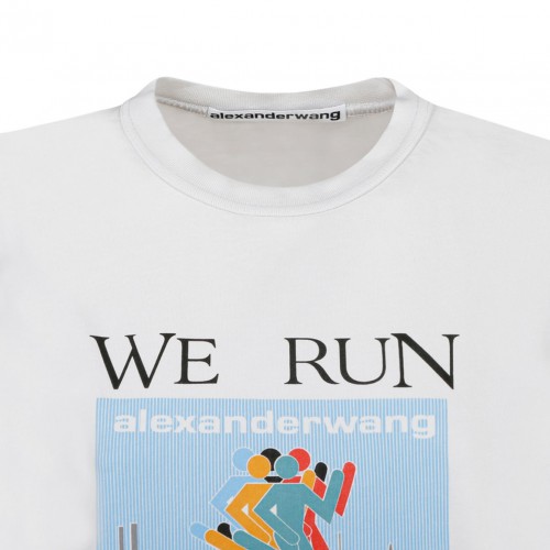 White Jersey Short-Sleeved T-shirt