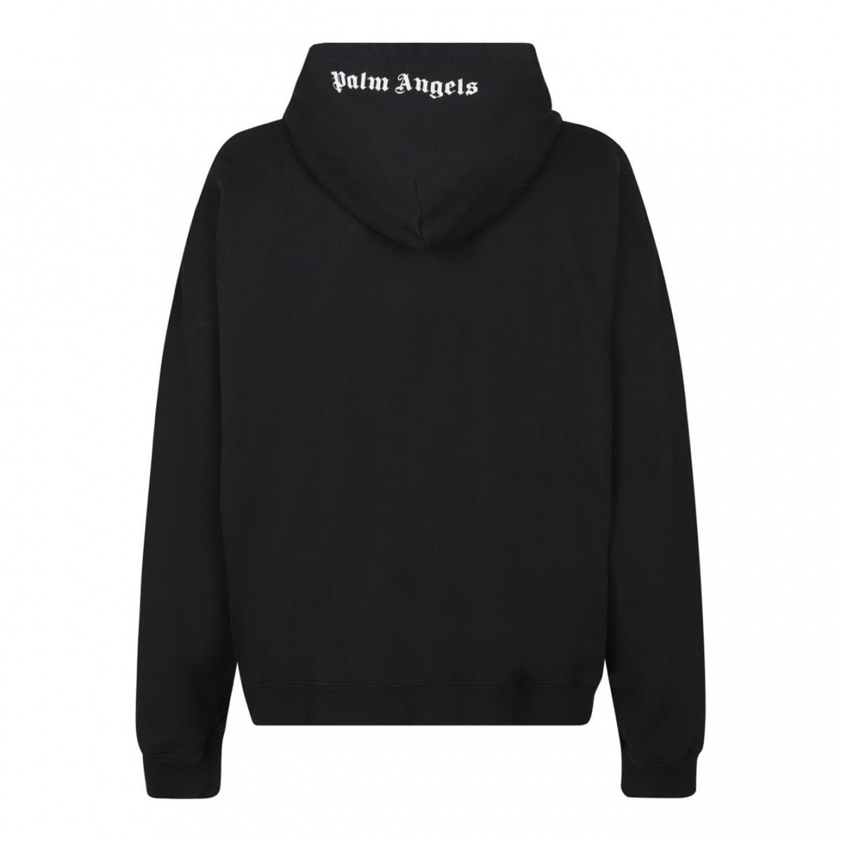 Black Logo Embroidered Hoodie