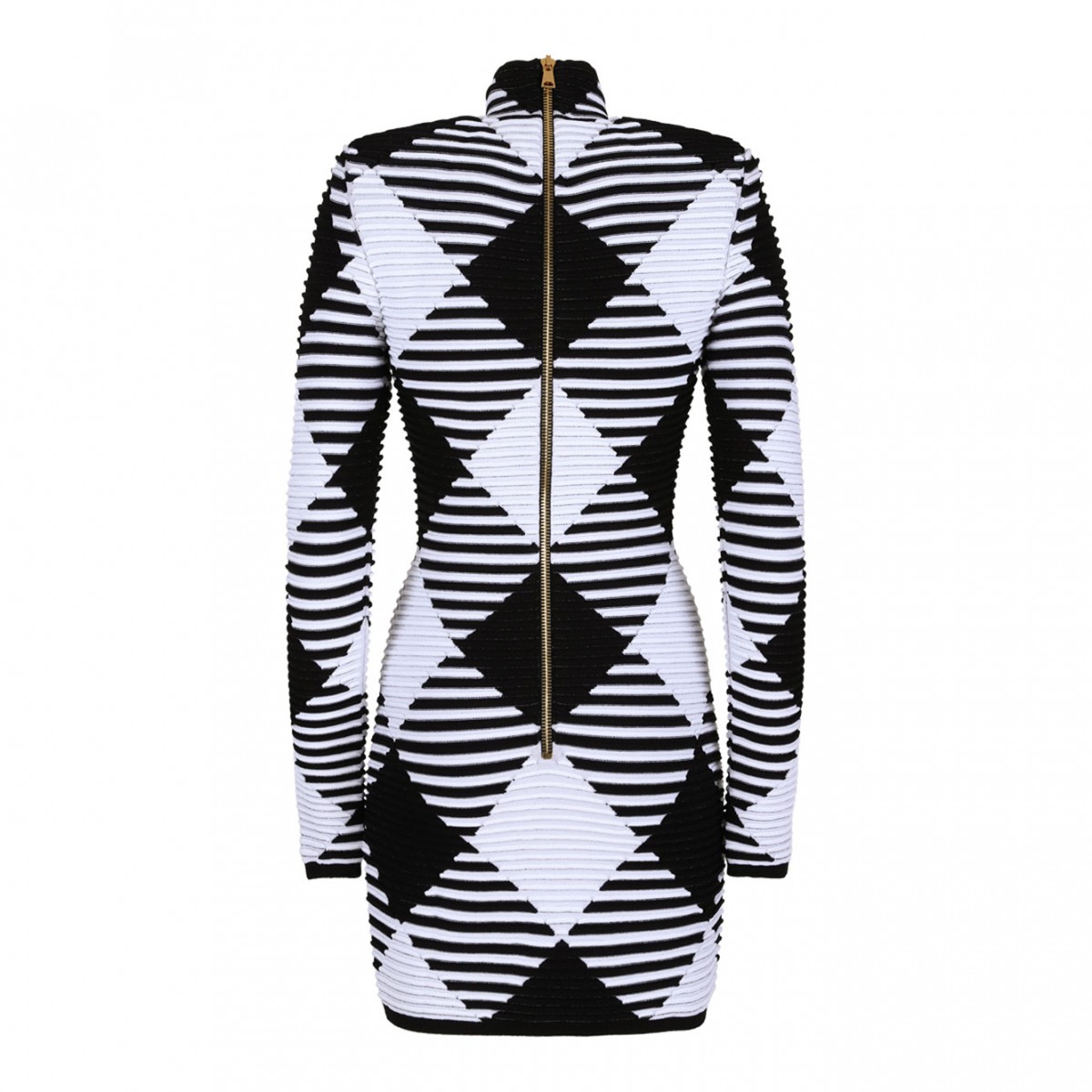 Gingham Knit Mini Dress