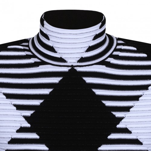 Gingham Knit Mini Dress