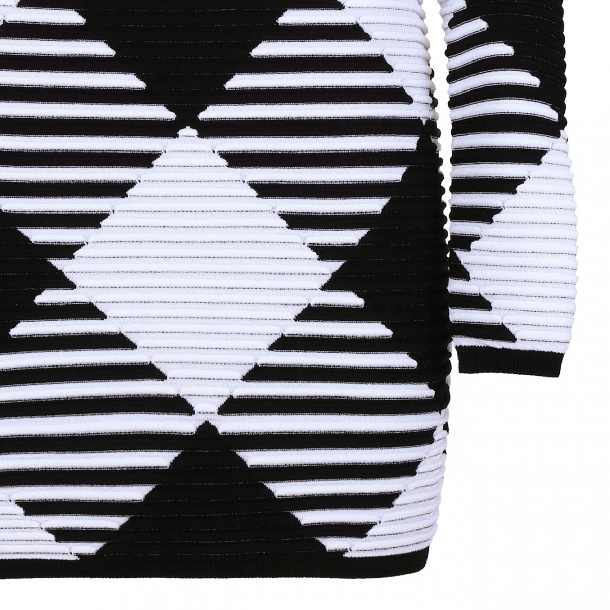 Gingham Knit Mini Dress