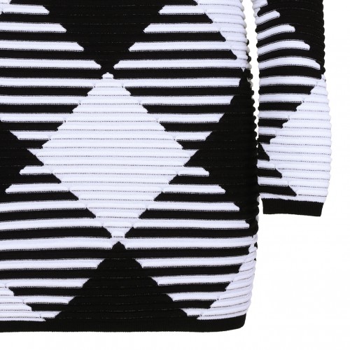 Gingham Knit Mini Dress