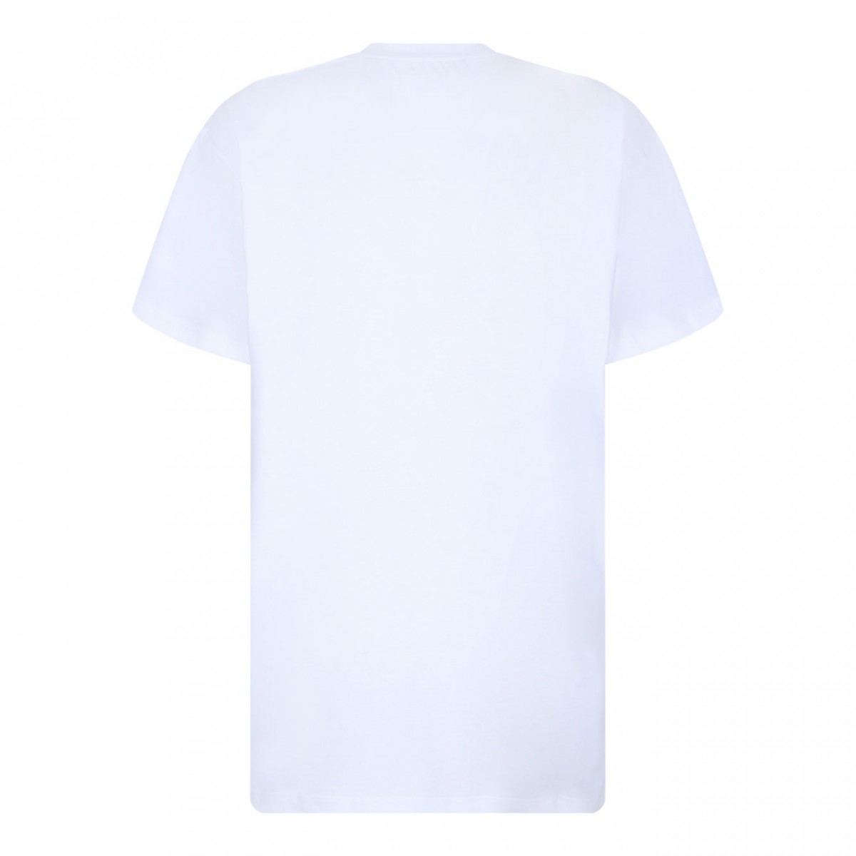 White Logo Embroidery T-Shirt