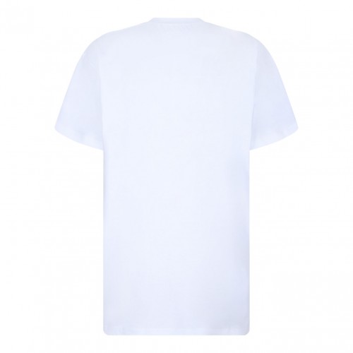 White Logo Embroidery T-Shirt