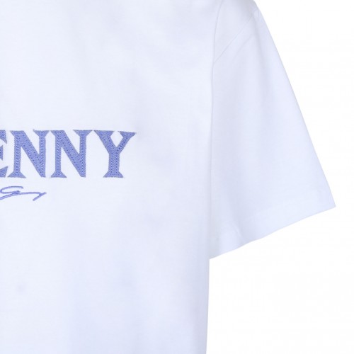 White Logo Embroidery T-Shirt