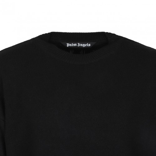 Black Monogram Print Jumper