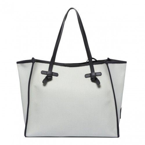 Light Mint and Camel Shopping Bag