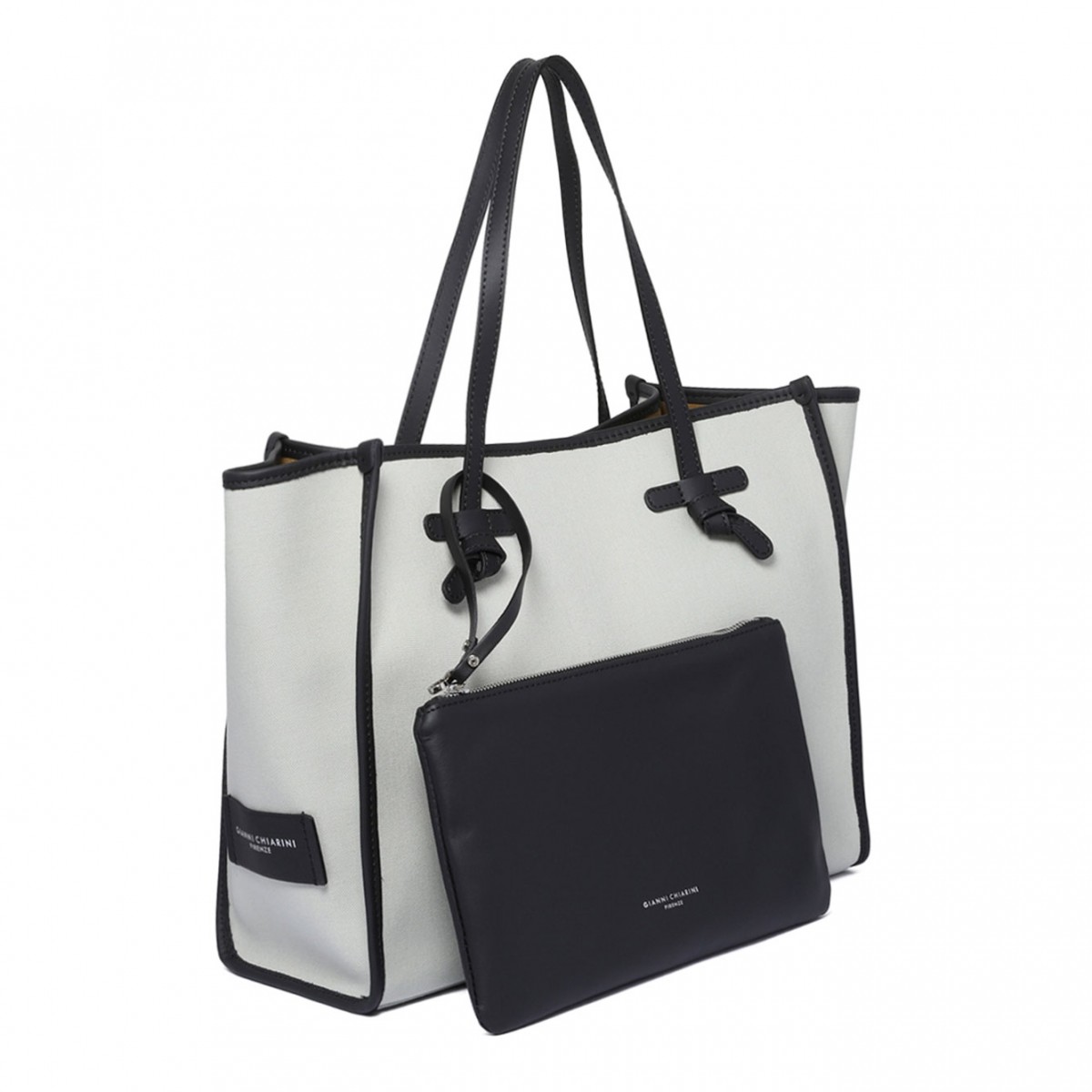 Light Mint and Camel Shopping Bag