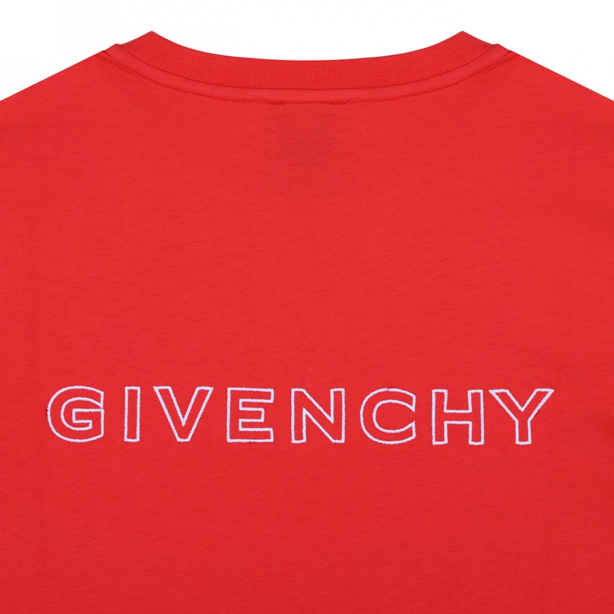 Red Monogram Print T-Shirt