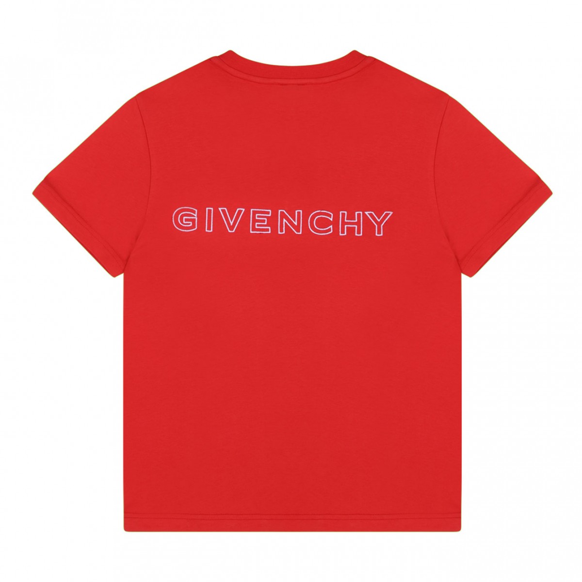 Red Monogram Print T-Shirt