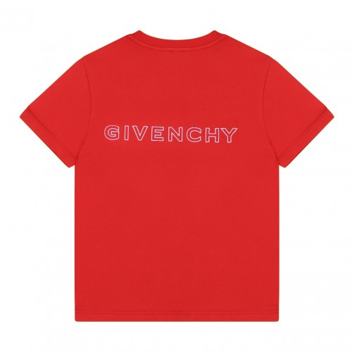 Red Monogram Print T-Shirt