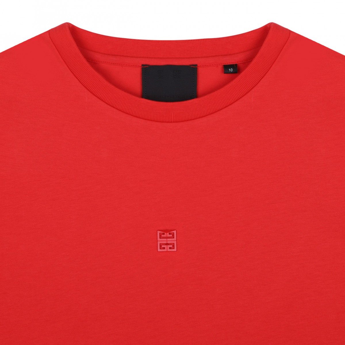 Red Monogram Print T-Shirt