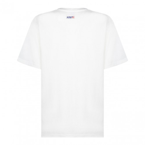 White Logo Print T-Shirt 2