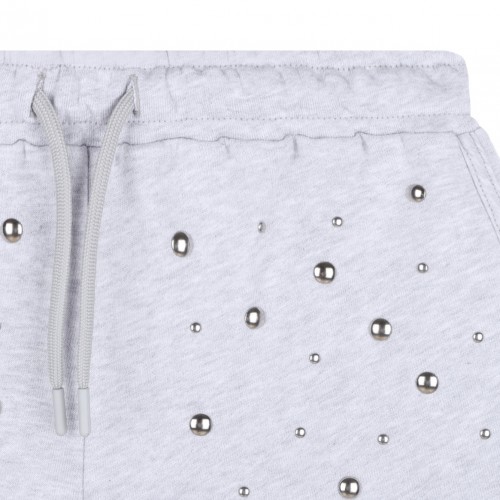 Heather Grey Studded Shorts