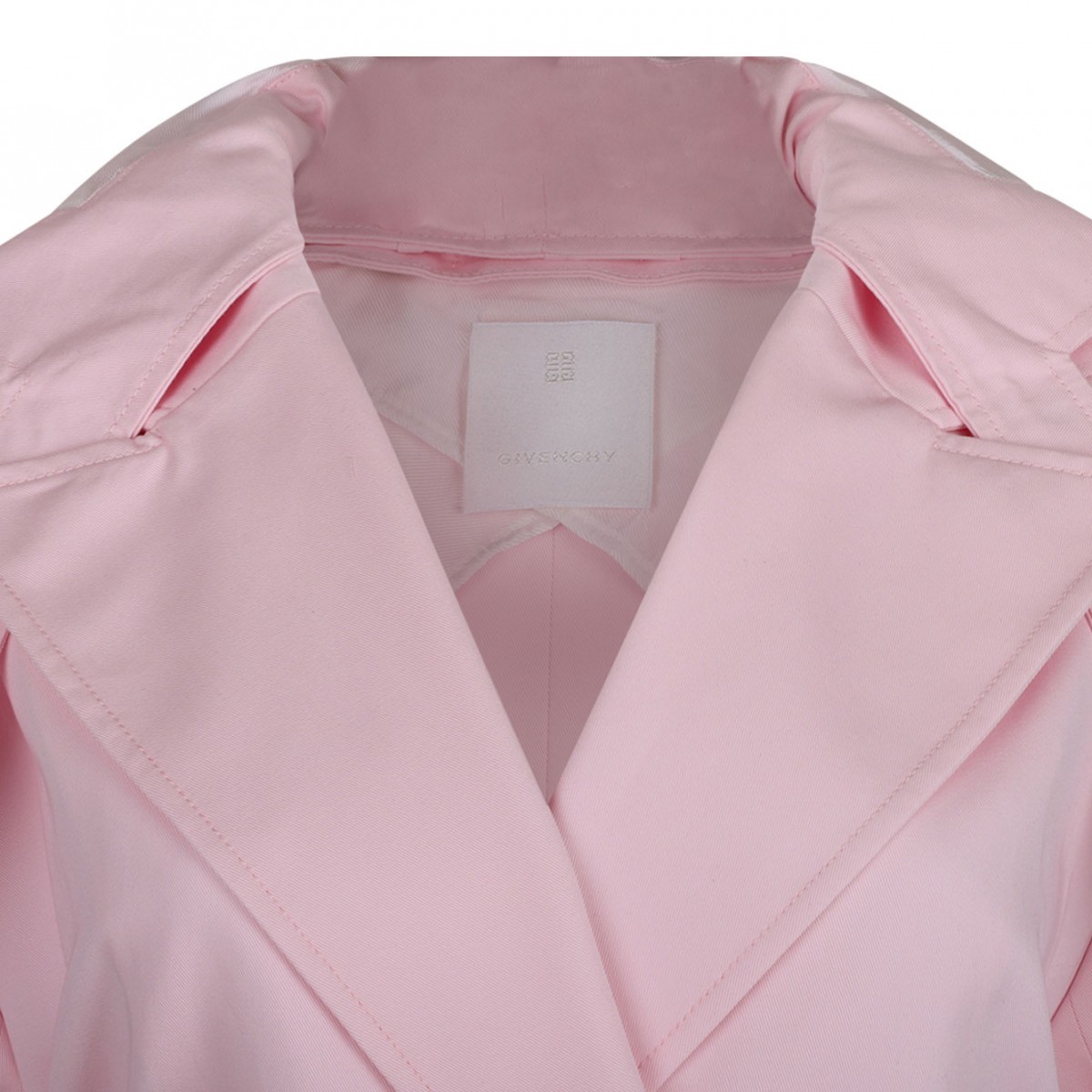 Pink Hooded Trench Coat