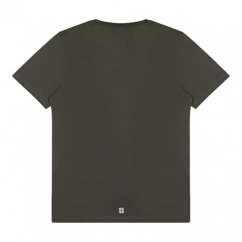 Khaki Logo Print T-Shirt 2