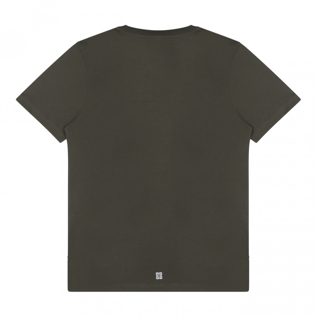 Khaki Logo Print T-Shirt