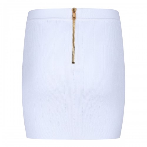 White Knit Skirt
