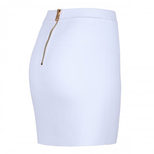 White Knit Skirt