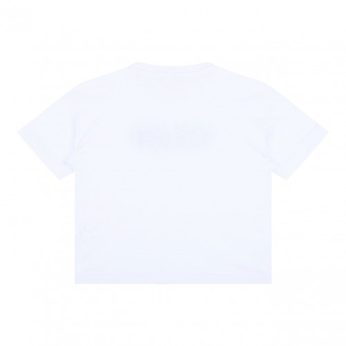 White Logo Print T-Shirt 2