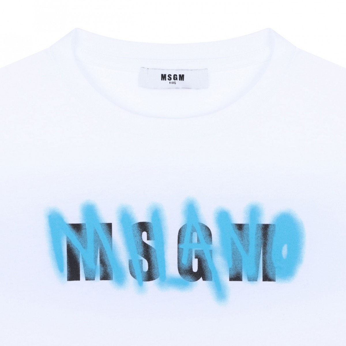 White Logo Print T-Shirt