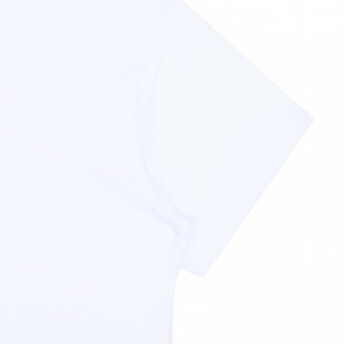 White Logo Print T-Shirt