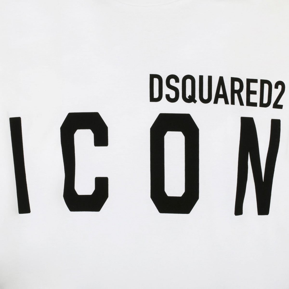 White Icon Print T-Shirt