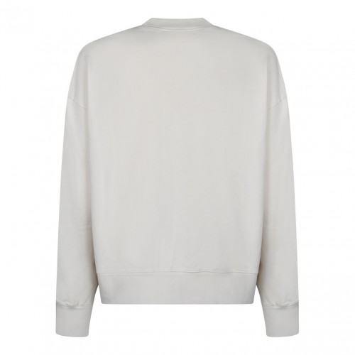 White Logo Print Sweatshirt 2