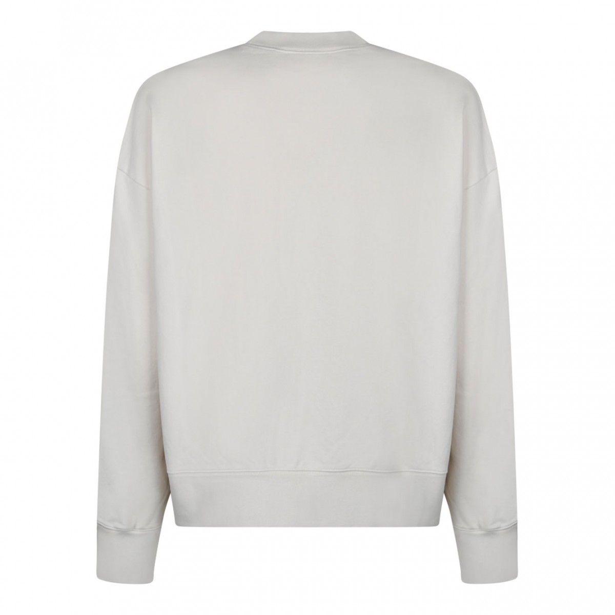 White Logo Print Sweatshirt