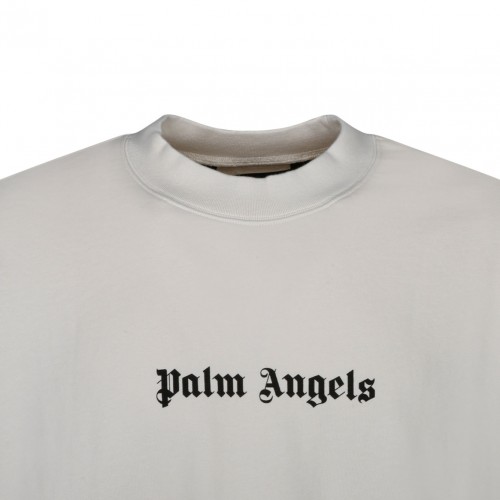 White Logo Print Sweatshirt