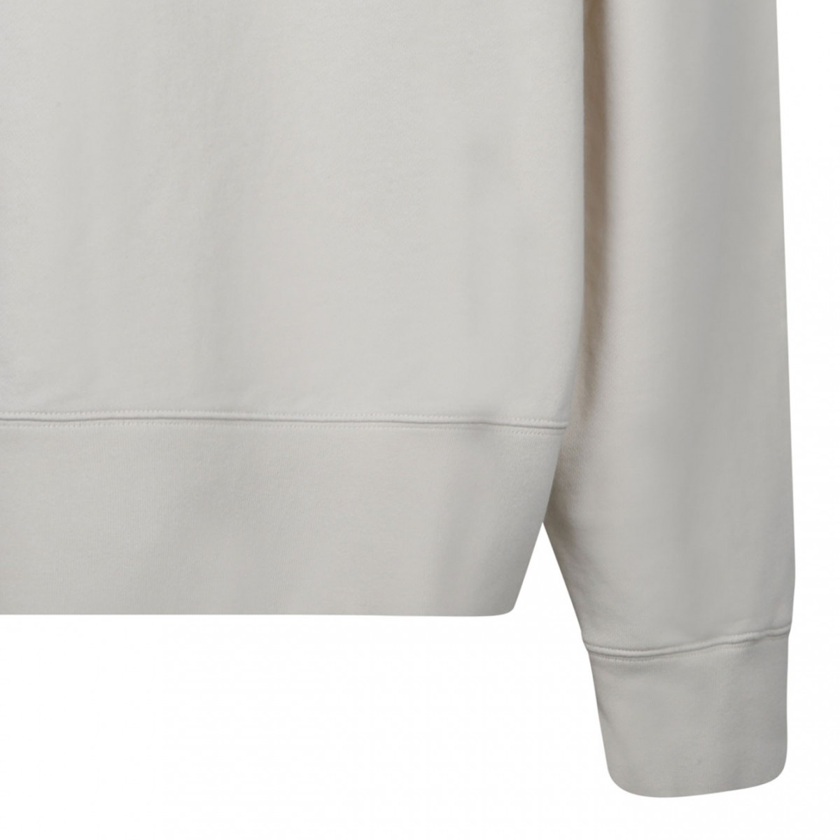 White Logo Print Sweatshirt