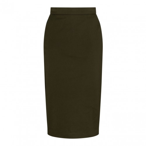 Olive Green Canvas Skirt