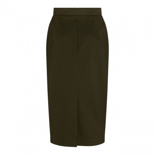 Olive Green Canvas Skirt