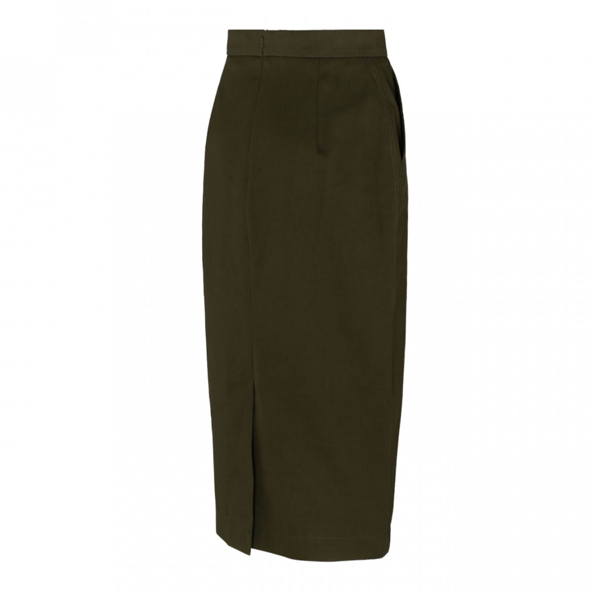 Olive Green Canvas Skirt