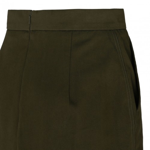 Olive Green Canvas Skirt