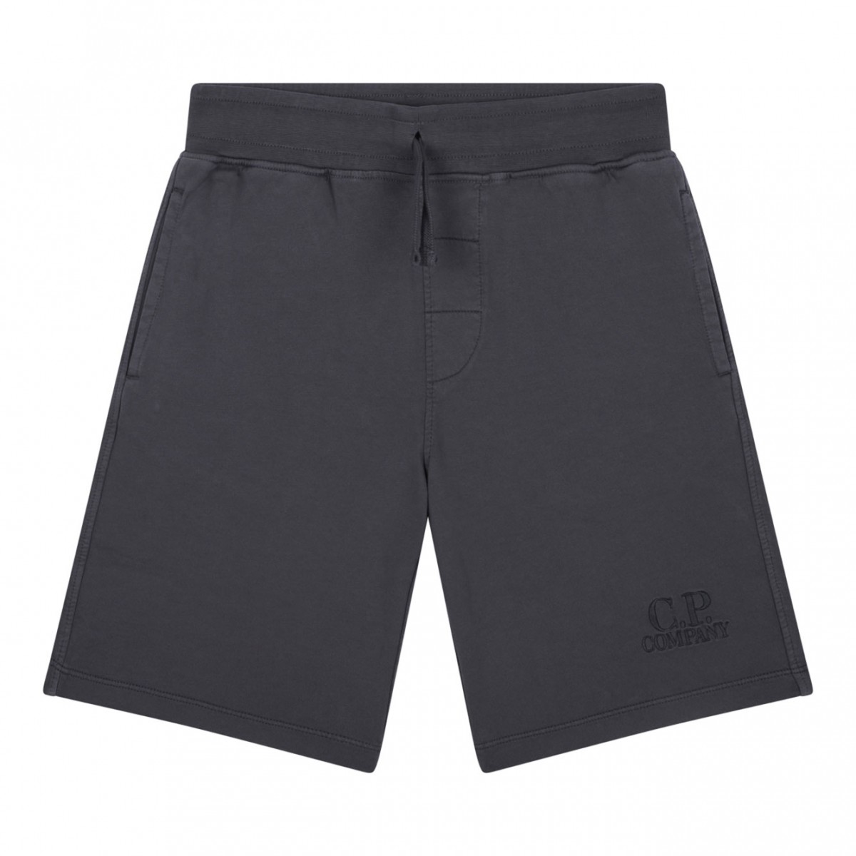 Anthracite Grey Logo Print Shorts