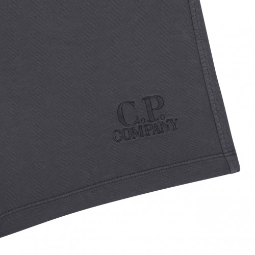 Anthracite Grey Logo Print Shorts