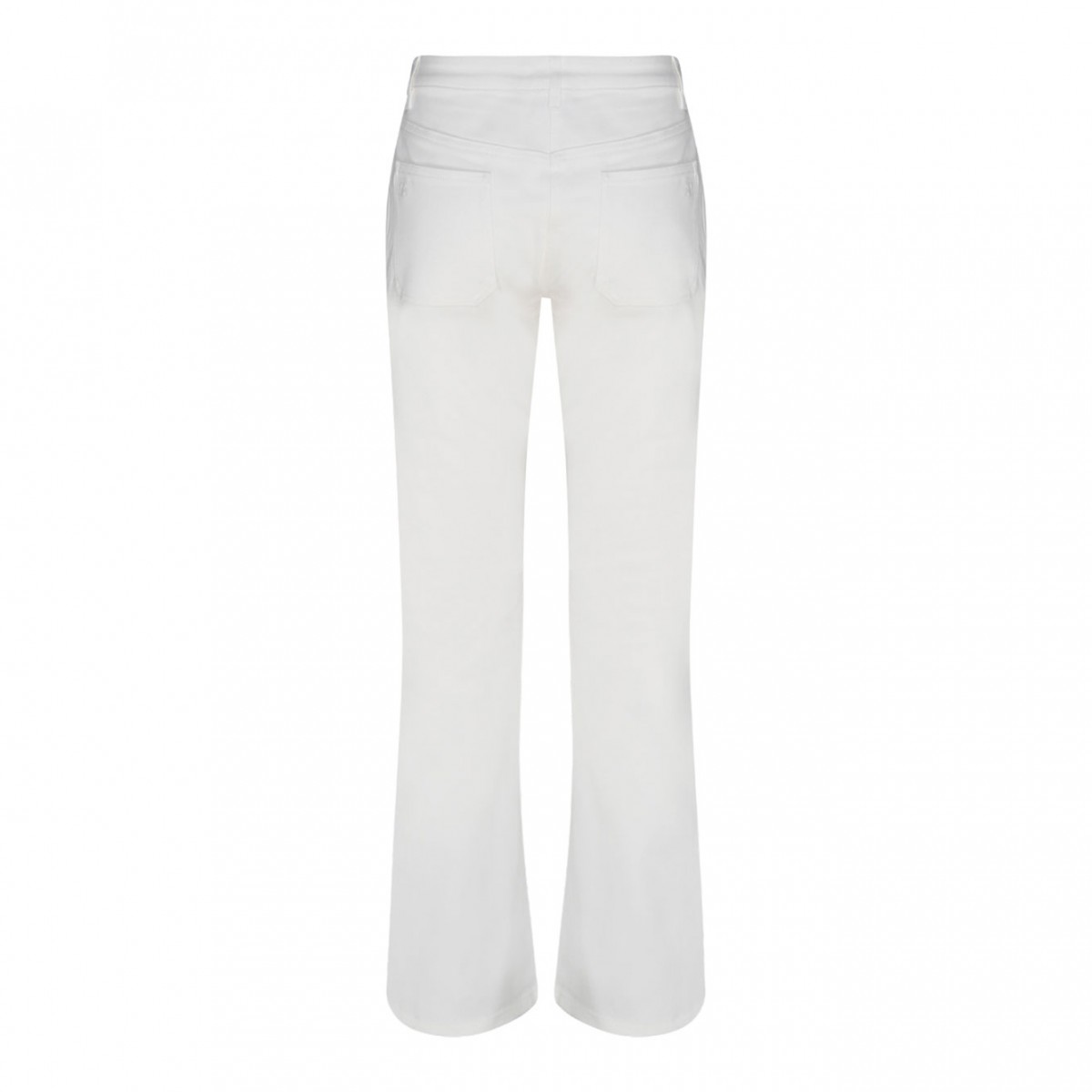White Denim Bootcut Pants
